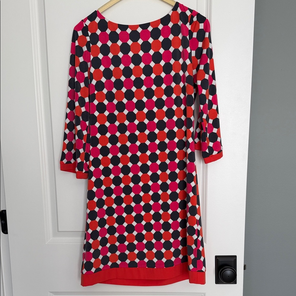 Eliza J Multicolor Geometric Dress